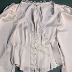 FOR LOVE & LEMONS Silk Sweater